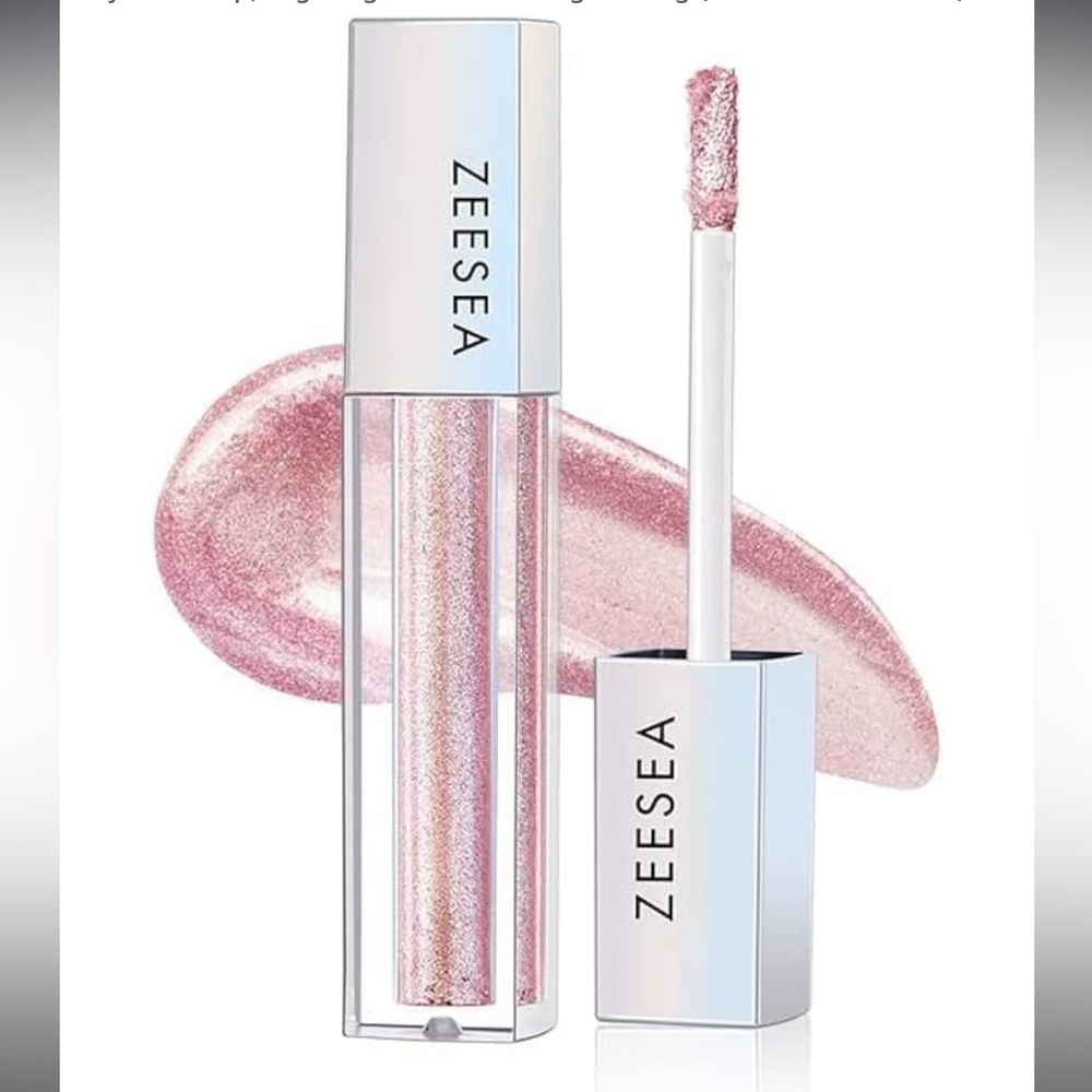 zeesea Glitter Galaxy Liquid Eyeshadow Dazzling Shimmer 15 Pink Coral NEW IN BOX